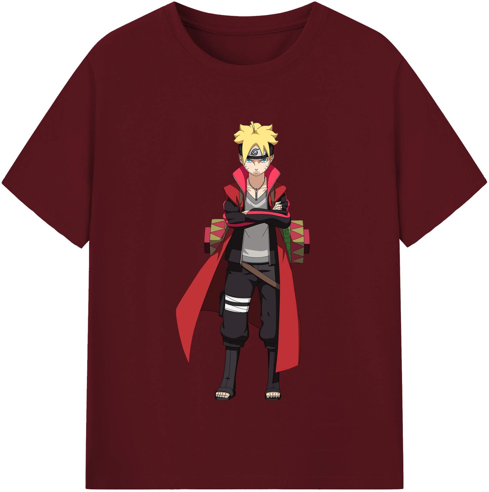 （画像用） NARUTO -ナルト- うずまき ボルト Uzumaki Boruto 綿100％半袖Tシャツ（フロントプリント）